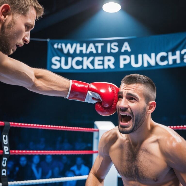 What Is a Sucker Punch? Meaning, Examples, and Legal Implications